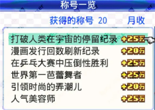 住宅梦物语称号一览 全称号展示